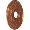 Ekena Millwork Baltimore PVC Ceiling Medallion (Canopies up to 6 1/2"), 16"OD x 3 1/2"ID x 1"P, Bright Coat Copper CMP16BABCO - alternate 3